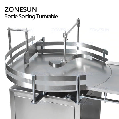 ZONESUN Automatic 4 Nozzles Liquid Filling Capping Production Line