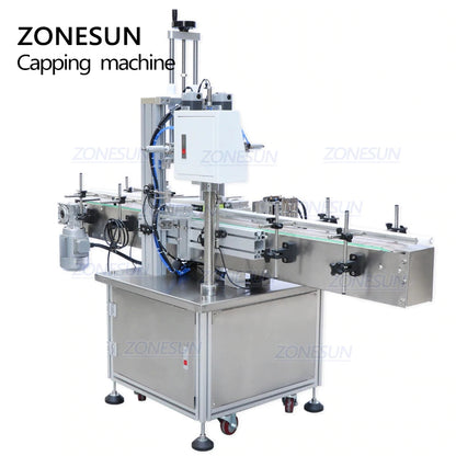 ZONESUN Automatic 4 Nozzles Liquid Filling Capping Production Line