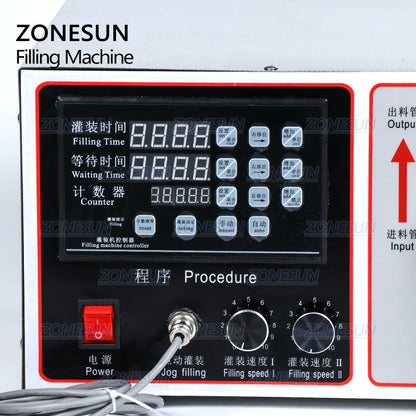 ZONESUN ZS‑GFK17B High Flow Diaphragm Pump Liquid Filling Machine