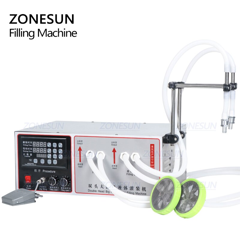 ZONESUN ZS‑GFK17B High Flow Diaphragm Pump Liquid Filling Machine