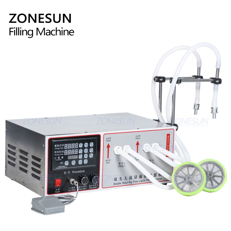 ZONESUN ZS‑GFK17B High Flow Diaphragm Pump Liquid Filling Machine