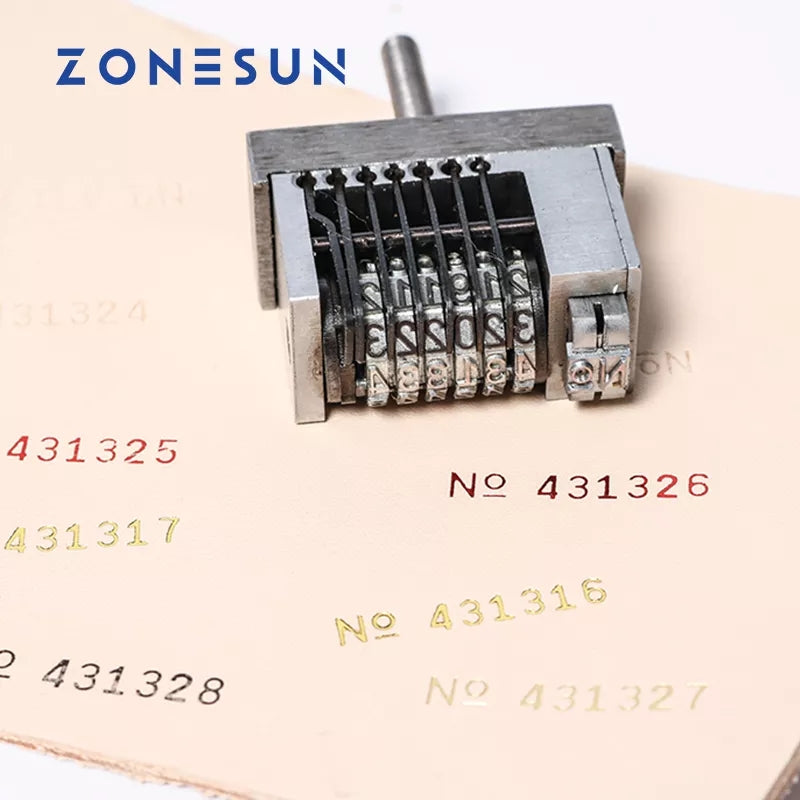 ZONESUN Thermal Ribbon Dialing Number Print Accessory for Hot Stamping