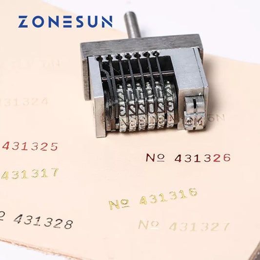 ZONESUN Thermal Ribbon Dialing Number Print Accessory for Hot Stamping