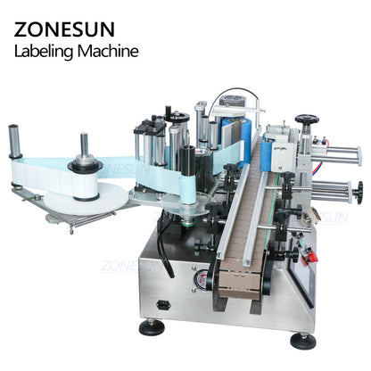 ZONESUN ZS‑TB500 Desktop Double‑Side Round Bottle Labeler with Coder