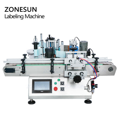 ZONESUN ZS‑TB500 Desktop Double‑Side Round Bottle Labeler with Coder