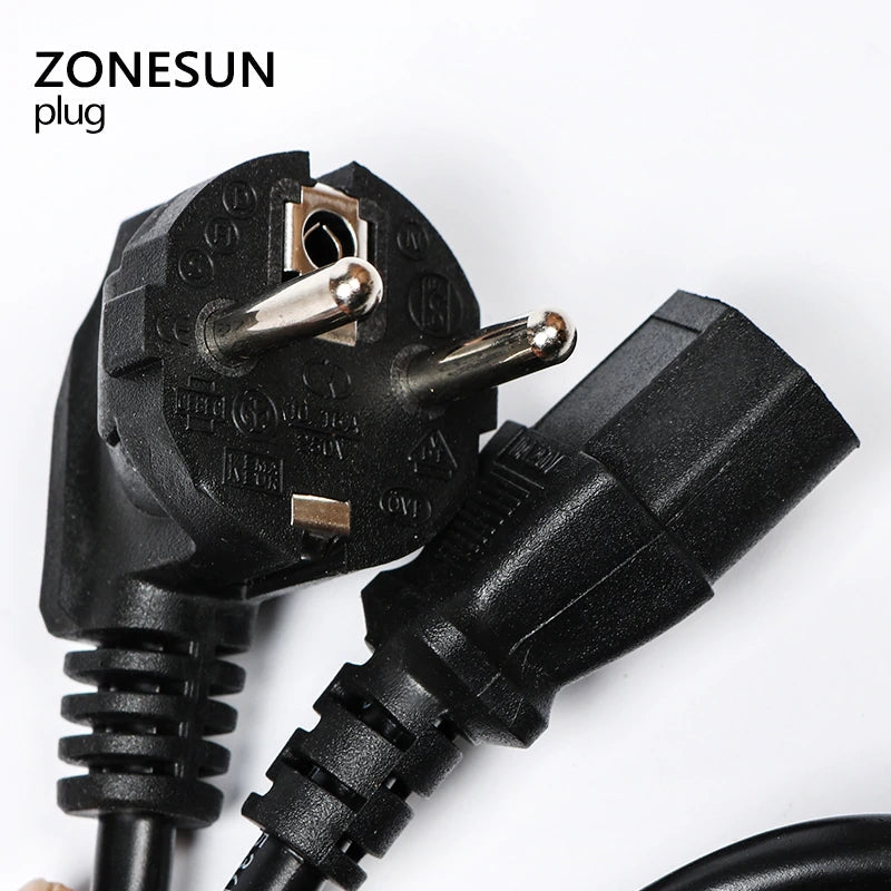 ZONESUN Universal EU GER AU CHN Plug Adapter for Electric Filling Machine