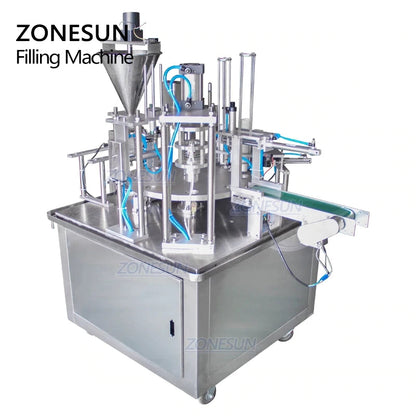 ZONESUN ZS-GF900C Rotary Powder Filling & Cup Sealing Machine