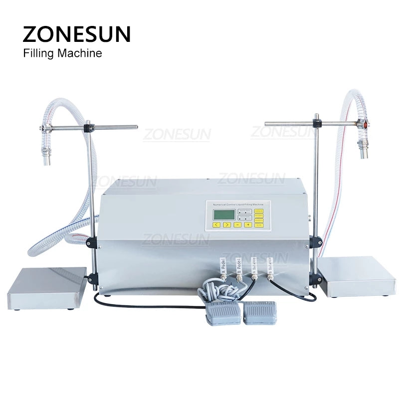 ZONESUN ZS-GP262W Dual-Head Oil Filling & Weighing Machine
