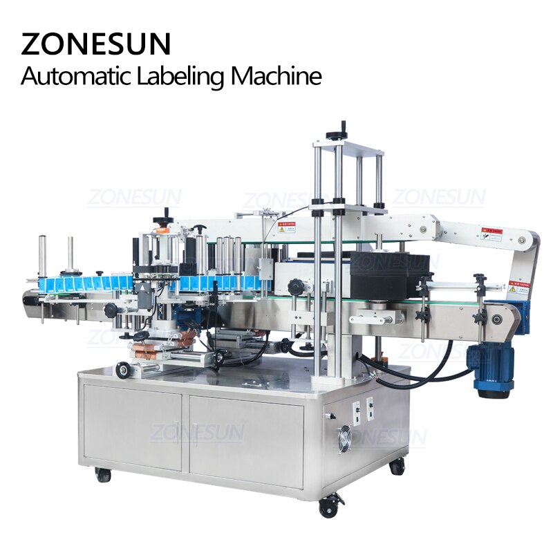 ZONESUN ZS‑TB300 Auto-Round & Flat Bottle Labeler, Single/Double Side