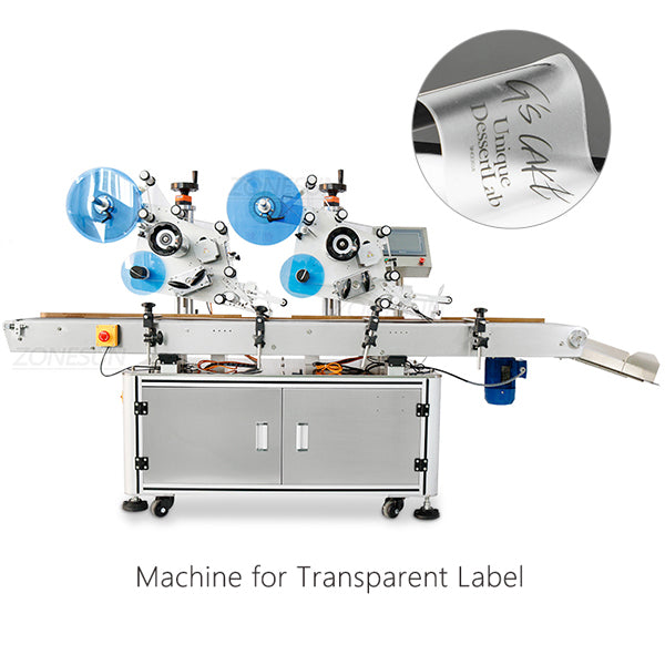 ZONESUN ZS‑TB831B Dual‑Head Automatic Flat Labeling Machine ±1 mm