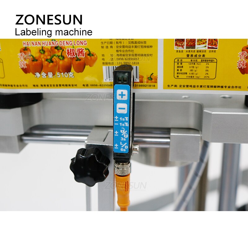ZONESUN ZS-TB852 Etichettatrice laterale quadrata con superficie rotonda