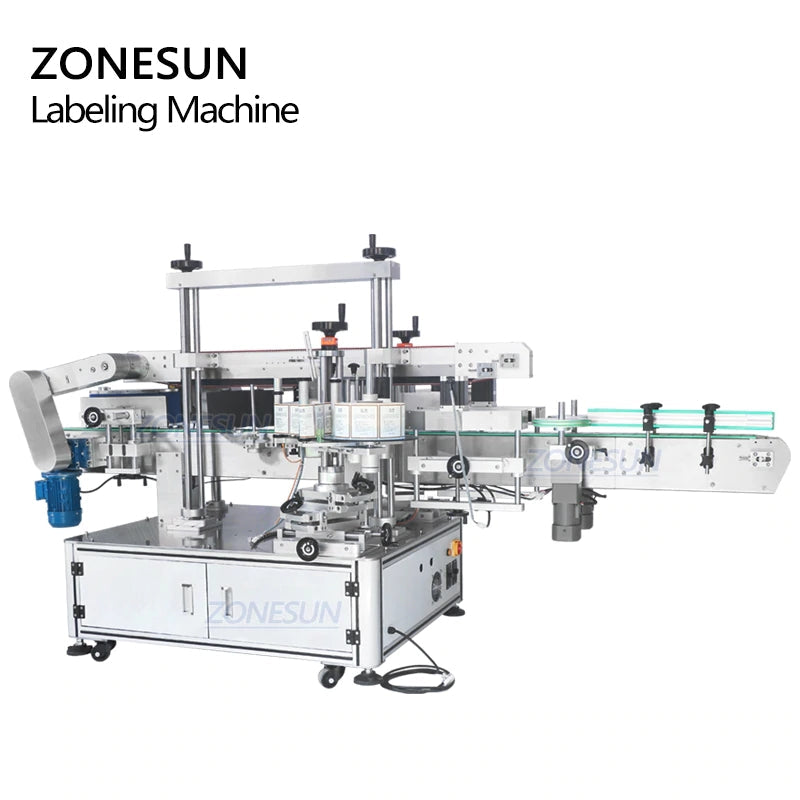 ZONESUN ZS‑TB963 Double Side Round & Square Bottle Labeling Machine