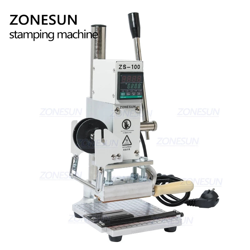 ZONESUN ZS-100 5x10cm Manual Hot Foil Stamping Machine