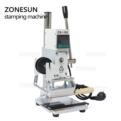 ZONESUN ZS-100 5x10cm Manual Hot Foil Stamping Machine