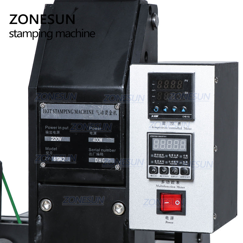 ZONESUN ZS-819K2  Semi-Automatic Pneumatic Hot Foil Stamping Machine