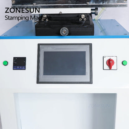 ZONESUN ZS‑819R Pneumatic Hot Stamping Machine for Flat&Curved Surface