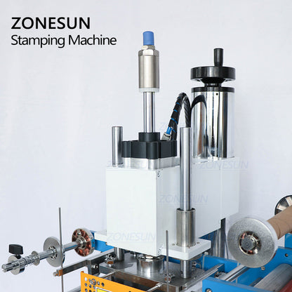 ZONESUN ZS‑819R Pneumatic Hot Stamping Machine for Flat&Curved Surface