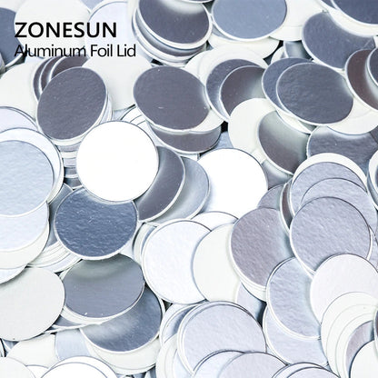 ZONESUN Customized Aluminum Foil Lid Liners for Induction Sealing