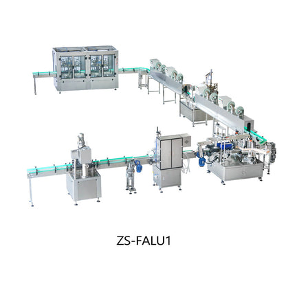 ZONESUN ZS-FALU Custom Bottle Filling Capping Labeling Production Line