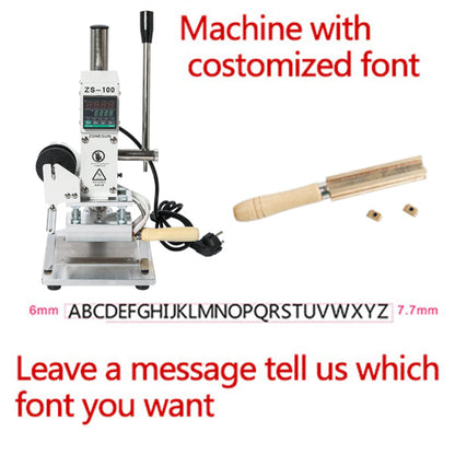ZONESUN ZS‑100A 5×10 cm Hot Foil Stamping Machine with Dual Clips