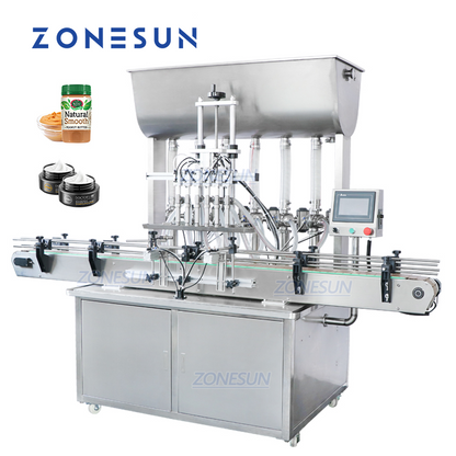 ZONESUN ZS-YT6T-6P Pneumatic Piston Paste Filling Machine