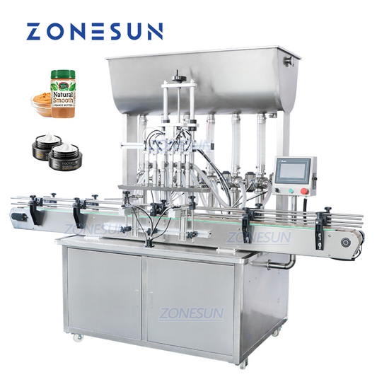 ZONESUN ZS-YT6T-6P Pneumatic Piston Paste Filling Machine