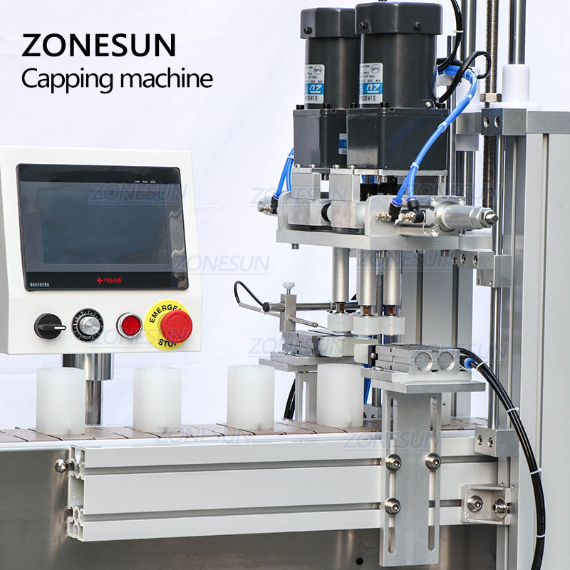 ZONESUN Custom Pneumatic Full Automatic Electric Capping Machine