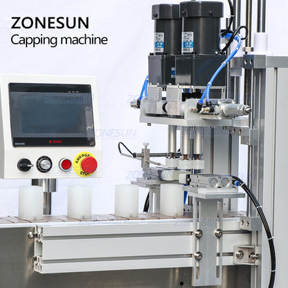 ZONESUN Custom Pneumatic Full Automatic Electric Capping Machine