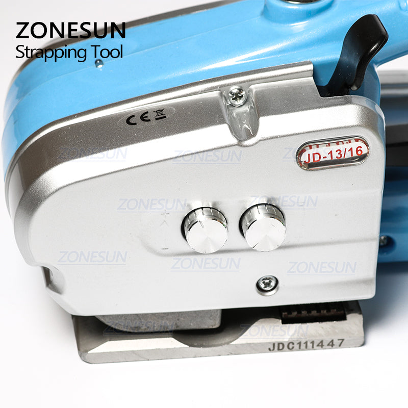 ZONESUN JD16 Automatic Battery‑Powered 13–16 mm Plastic Strapping Tool