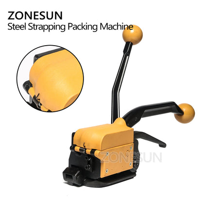 ZONESUN A333 13–19 mm Steel Strip Manual Sealless Strapping Tool