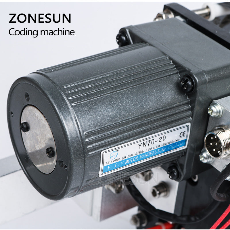 ZONESUN Hot Ribbon Coder for LT‑50 Labeler–Expiry Date & Batch Printer