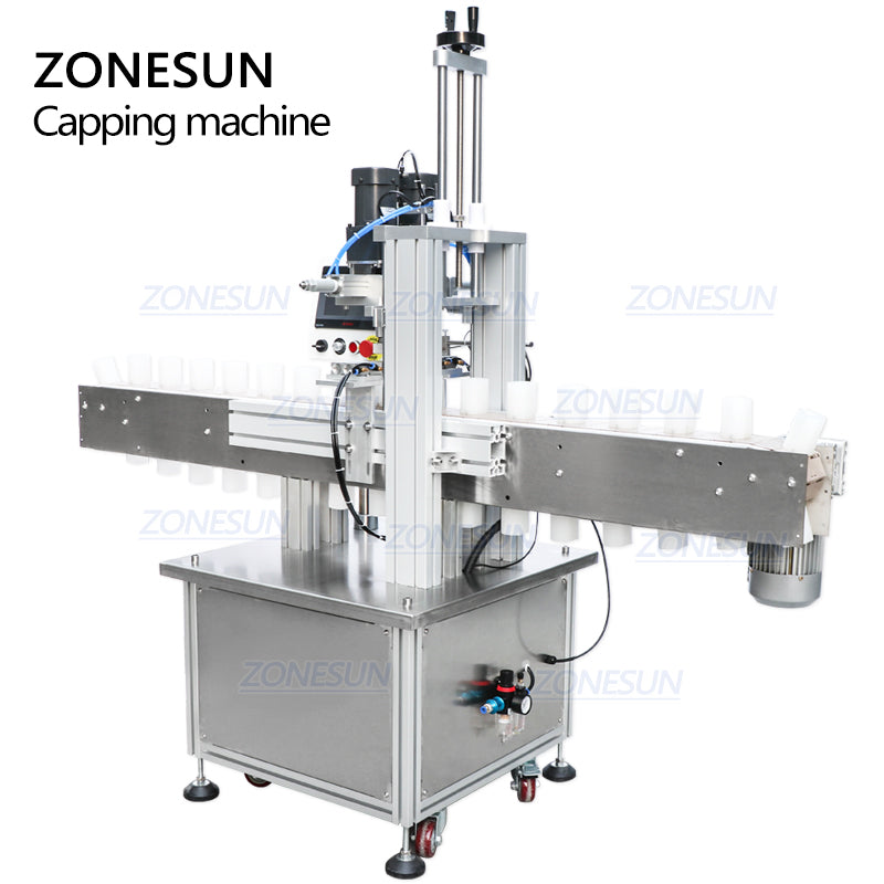 ZONESUN Custom Pneumatic Full Automatic Electric Capping Machine
