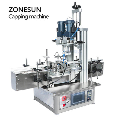 ZONESUN ZS‑XG1870 Pneumatic Desktop Automatic Bottle Capping Machine