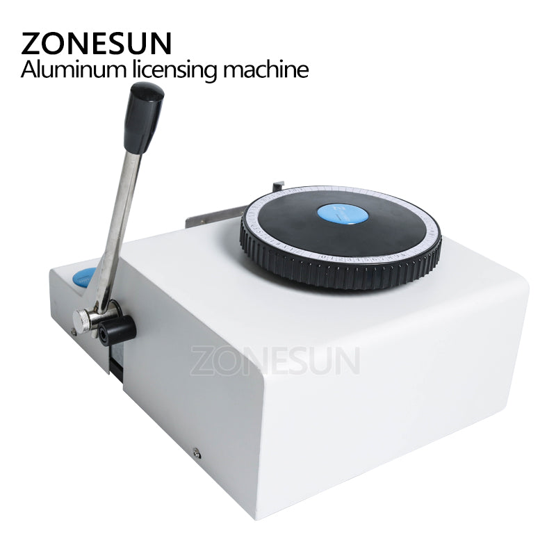 ZONESUN Manual Dog Tag Embosser for Letters and Numbers