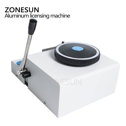 ZONESUN Manual Dog Tag Embosser for Letters and Numbers