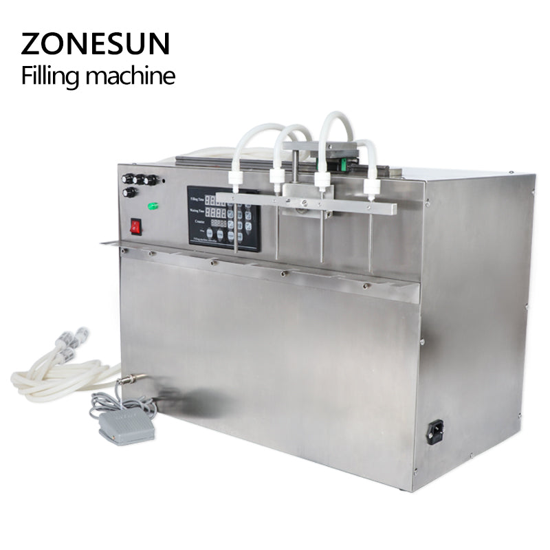 ZONESUN ZS‑DPSP4 4‑Nozzle Spout Pouch Liquid Filling Machine