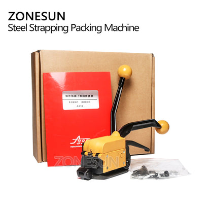 ZONESUN A333 13–19 mm Steel Strip Manual Sealless Strapping Tool
