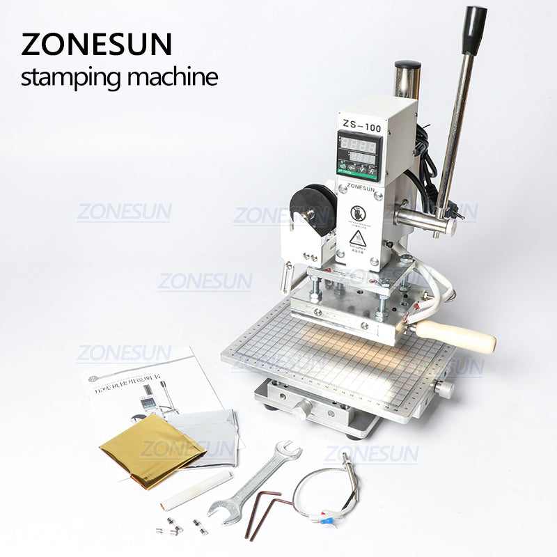 ZONESUN ZS‑100C Hot Stamping Machine with Removable Workbench